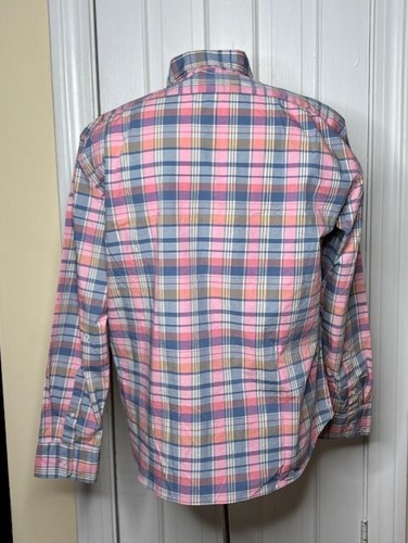 NWT $89 J. CREW Slim Untucked Flex Casual Shirt in Pink Plaid Men's XL - Picture 3 of 4