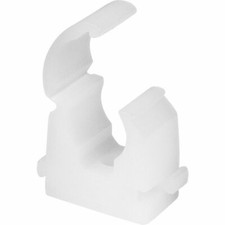 10mm Snap Lid Pipe Clips For Copper Pipe Plastic White Pack 100/NP