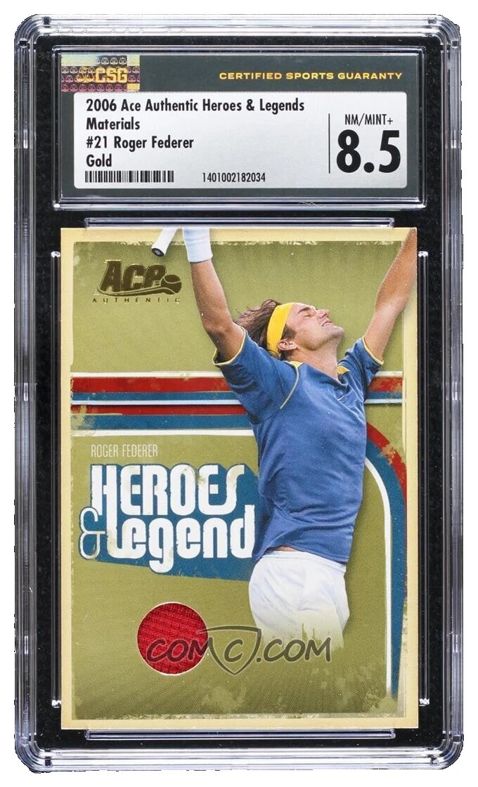 Tennis Ace Authentic Sports Trading Cards & Accessories for sale