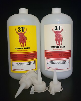 32 oz Thin And  32 oz Medium CA glue (3T) Super Glue 50 & 200 CPS