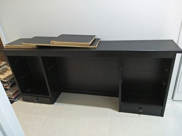 Ikea Mikael Hutch For Desk Or Table Add On Unit Black And White