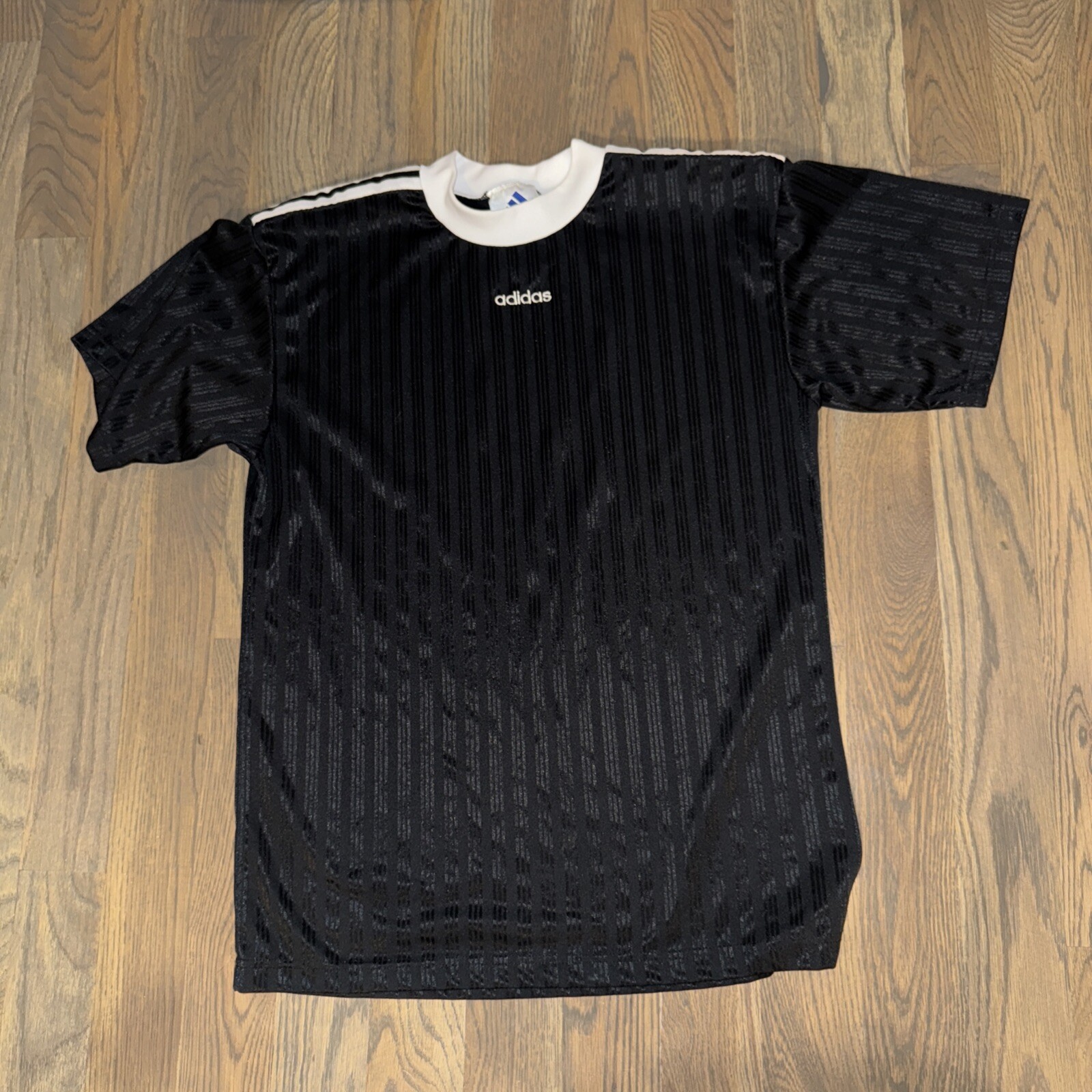 Adidas 90s Black Turtleneck Athletic Shirt for Adults Size Large