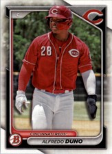 2024 Bowman Base Alfredo Duno #BP-51 Cincinnati Reds Prospect Baseball Card