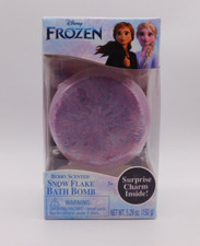 Disney Frozen Snowflake Bath Bomb   Berry Scented w/ Surprise Charm, New
