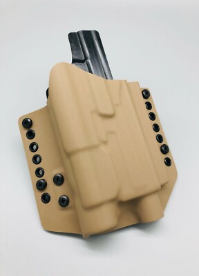PSA Dagger Compact 9mm w/ TLR1 Light - Tan Kydex OWB Outside Waistband Holster