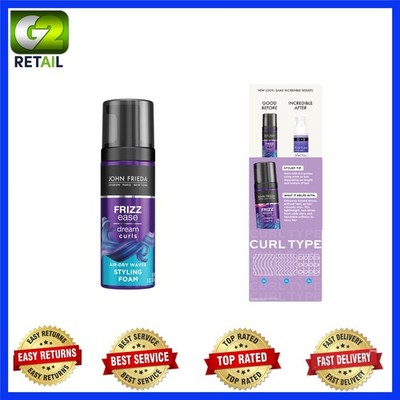 Frizz Ease Dream Curls Styling Foam - 5 Oz Anti-Frizz Mousse for Waves
