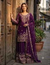Designer Party Wear Indian Pakistani Salwar Kameez Wedding 3Piece Women Eid Suit