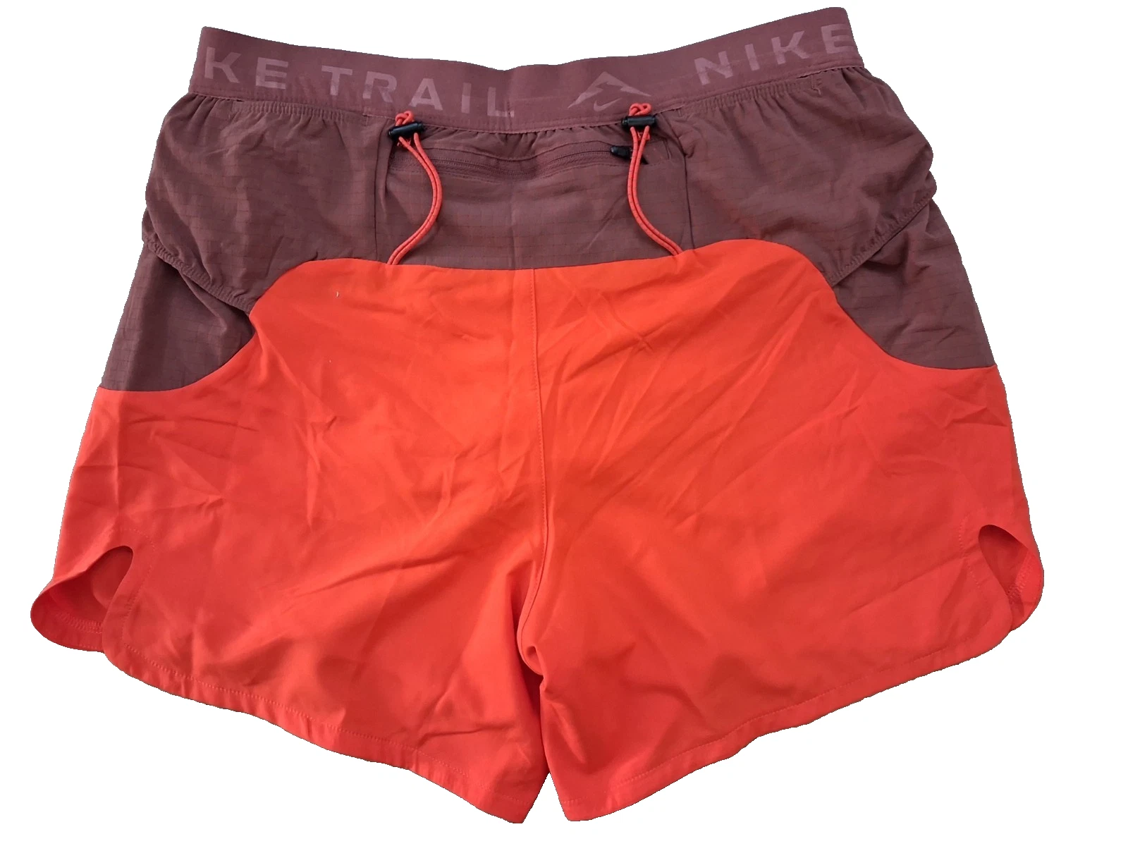 Nike Trail Second Sunrise Dri-Fit ADV Running Shorts Mens Small Red HJ3572-633
