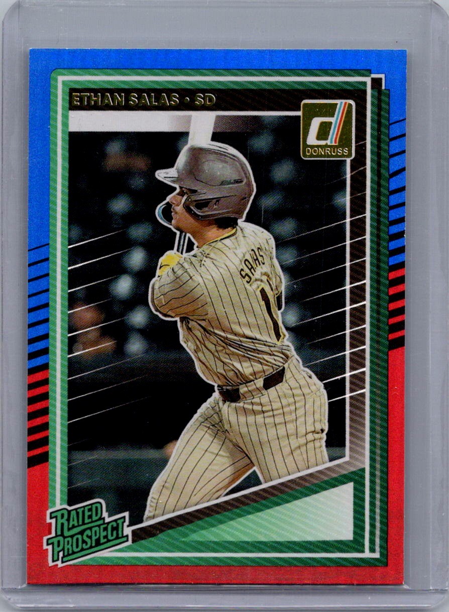 2025 Donruss #199 Ethan Salas Red and Blue