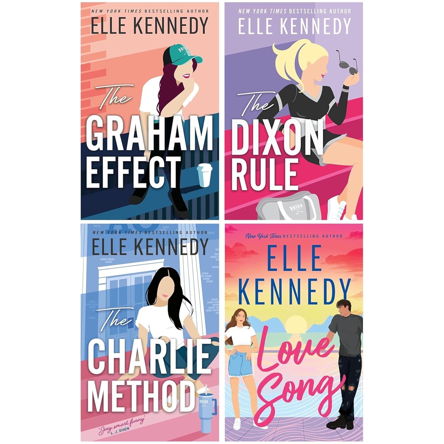 Campus Diaries Series by Elle Kennedy 4 Books Collection Set Graham Effect