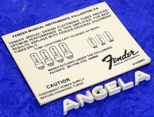 Fender Tube Chart #2 N.O.S. 6L6GC, 6L6GC, 6L6GC, 6L6GC 12AT7, 7025, 7025