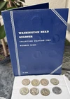 New Listing90% Silver Washington Quarter Lot (8) 1960-1964 Circulated Set in Blue Album
