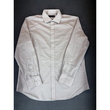 Tommy Hilfiger Slim Fit Stretch Button Down Long Sleeve Shirt Mens LG 16