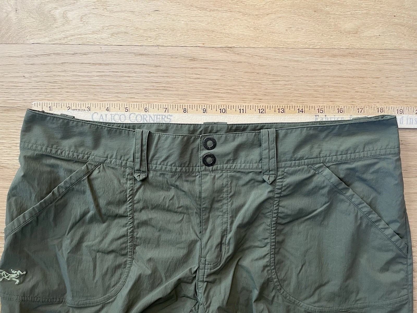 ARC'TERYX Arcteryx pantaloncino donna taglia 12 verde nylon leggero escursionismo parapetto