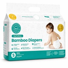 Natural Disposable Viscose Diapers Day Overnight Size 1 Small 36 Pack