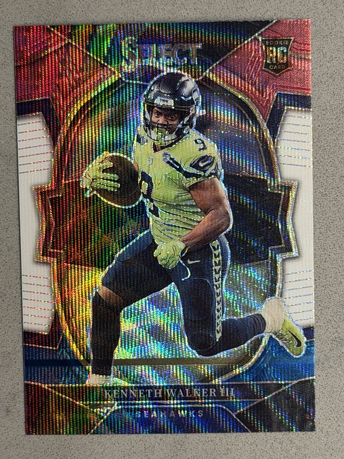2022 Panini Select - Concourse Kenneth Walker III #2 Tri-Color Prizm /249 (RC)