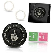 Car Push Start Button Cover, Anti-Scratch Rotary Automotive Middle Finger