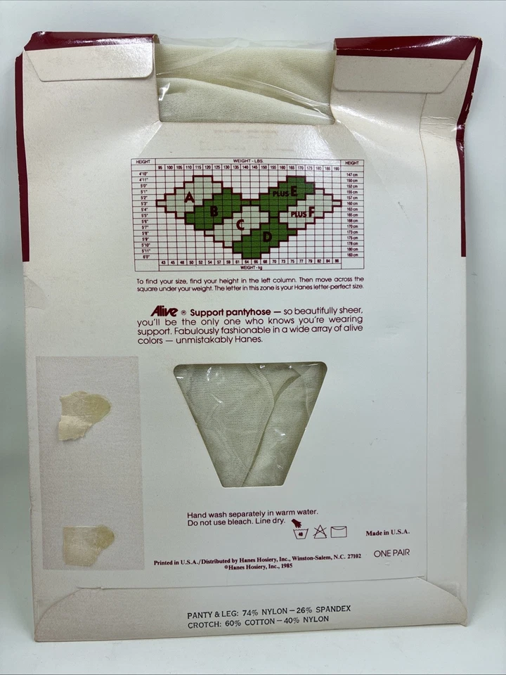 Pantimedias de Colección Hanes Alive 811 Soporte Transparente Color Perla Talla C Algodón Entrepierna Foto 2 de 2