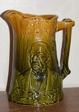 Antique Victorian Grand Old Man Wm Gladstone Jug c 1897 - 22 cms high RD291358
