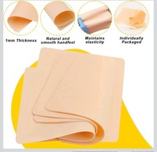 Blank Tattoo Silicone Skin Practice 20 pcs 1mm 8"x6" Double Sided Microblading
