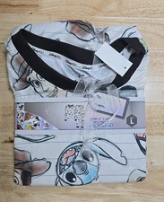 Disney 100 Women's 2pc Family Sleep Pajama Set Soft Lightweight Casual Large