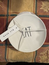 Set of 4: RAE DUNN “EAT” APPETIZER PLATES Artisan by Magenta 6” NWT
