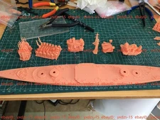 3d Printed 1/700 Hms Conqueror Battleship(full Hull/waterline)