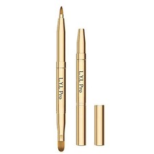Gold Retractable Lip Brush DoubleEnded Makeup Tool Travel Lipstick Gloss Applic