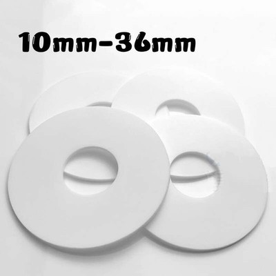 PTFE Flachdichtung Silikon Gummi Flexible Dichtungen Innendurchmesser 10mm-36mm