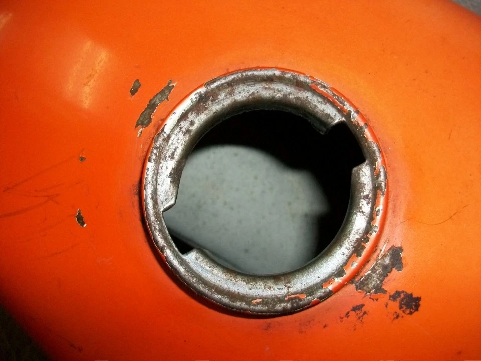 Nice! Clean! 1973 Kawasaki G3 G3TR G3SS Fuel Petrol Gas Tank Orange 90 cc Foto 3 de 4