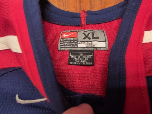 Maglia Hockey Vintage 2002 NIKE USA Olimpiadi Invernali Uomo Taglia XL Cucita Autentica - Foto 3 di 9