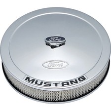 Air Cleaner Kit - Chrome Ford Mustang Emblem 302-361 Air Cleaner Kit - Chrome Ford Mustang Emblem 302-361