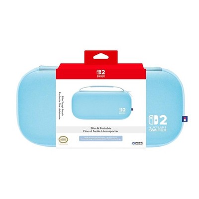 HORI Slim Tough Pouch (Light Blue) Carrying Case for Nintendo Switch 2