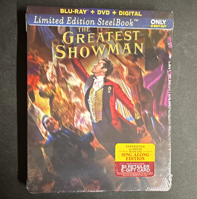 The Greatest Showman Blu-ray+DVD+Digital Steelbook Limited Best Buy Sing-Along