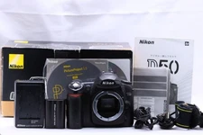 [EXC] Nikon D50 6.1 MP Digital SLR Camera Black Body w/Box, Charger From Japan