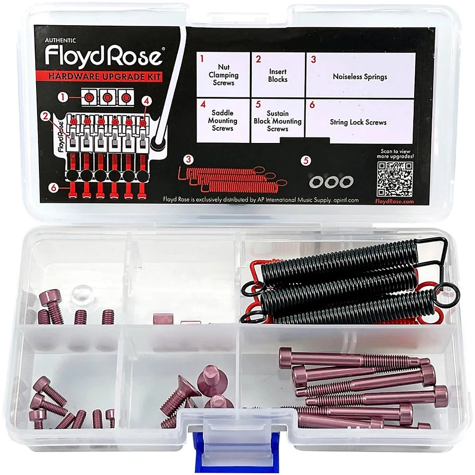 Floyd Rose Stainless Steel Hardware Upgrade Kit Pink - Image 1 of 1
