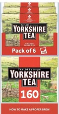 Yorkshire Tea, 6 Boxes of 160 Tea Bags (Total 960 Bags)