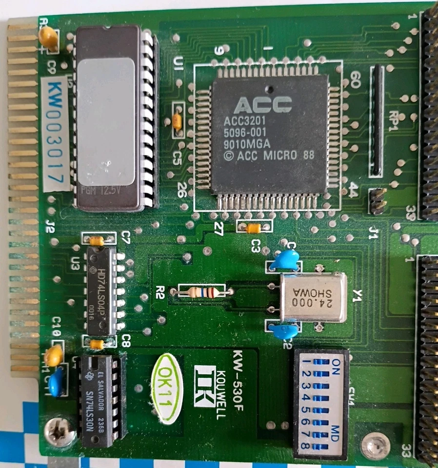 Controlador de disquete (4) tarjeta FDC 4 unidades KW-530F tarjeta adicional Foto 3 de 4