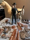 Large Lot Vintage Johnny West-Marx Action Figure-Sam Cobra-Accessories