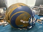 Marshall Faulk and Erik Dickerson Signed Los Angeles Rams Football Helmet,