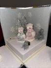 AVON Musical SNOWMAN Family Forest , Fold out Christmas Holiday Gift Box  Decor! — photo 2