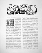 Antique Old Print Saleroom Pictures Books Furniture Objects ArtPages 1905