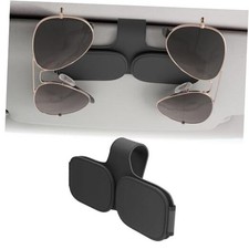 Sunglass Holder for Car Double Clip, Sunglasses Clip for Car Visor, Black