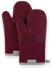 KitchenAid Asteroid Oven Mitt Set, 7"x12.5", Boysenberry Purple 