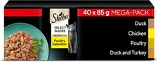 Sheba Select Slices Cat Wet Food - Poultry Selection in Gravy - 40x85g (Pack of 6.01 per kilo