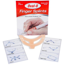 3-Point Products Oval-8 Finger Splint - Size 4 1        " Finger Joint 