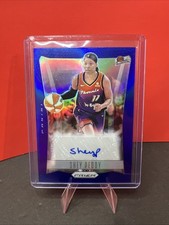Shey Peddy-2024 Panini WNBA Blue Fool Throwback Signature Prizm 28/75 TB-SP Sun