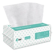 Ditoi Disposable Face Towels,Ultra Soft &Thick Face Dry Wipes for Makeup Remo...