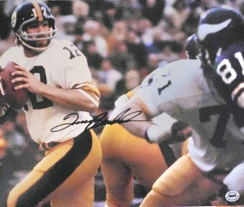 Terry Bradshaw Pittsburgh Steelers Autographed Large 11x14 With Certification