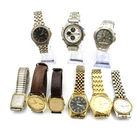 Vintage Seiko Quartz Kinetic Mens Day Date 6.5-8in Wristwatch Lot of 9 #WB4378-4